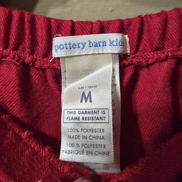 Pottery Barn Kid's Adult Solid Red Pajama Monogrammed "MOMMY" Set - Picture 8 of 8